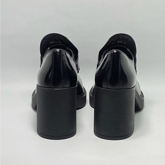 Prada Chocolate Flow Block-Heel Loafers size 41 - Picture 4 of 13